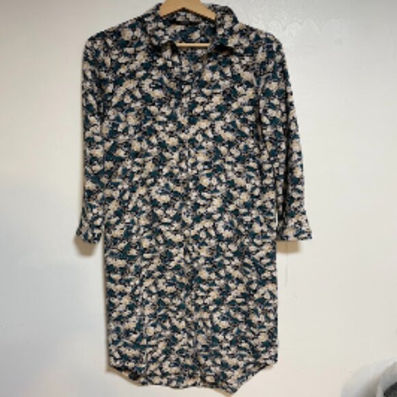 VERO MODA Floral Button-Front Women's Shirtdress Size XS - Picture 2 of 10